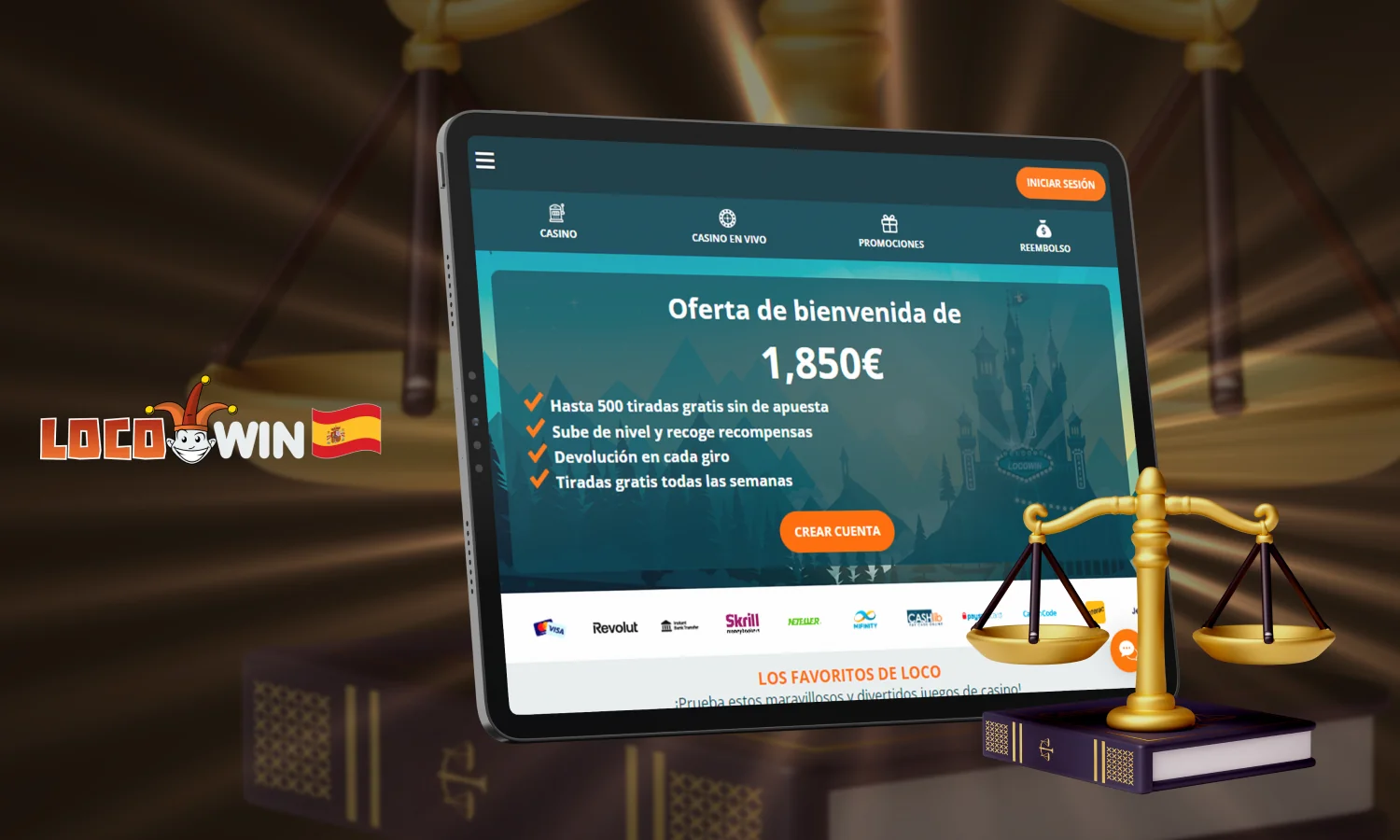 Aspectos Legales de los casinos Locowin en España