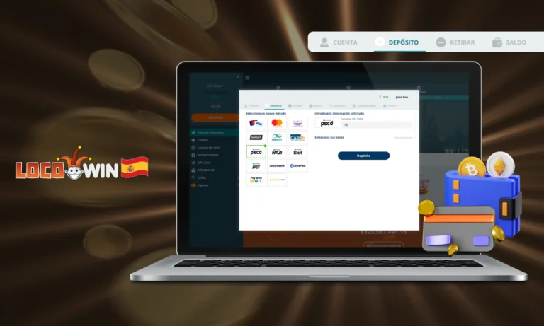 Opciones de depósito en Locowin para jugadores españoles