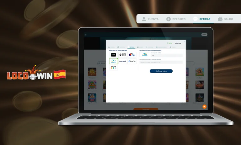 Métodos de retirada en Locowin para Jugadores de España