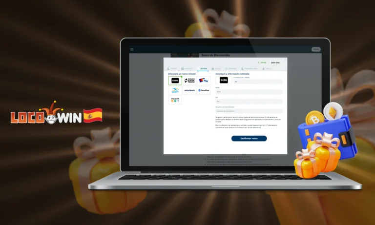 Retiradas disponibles con Locowin Bonus